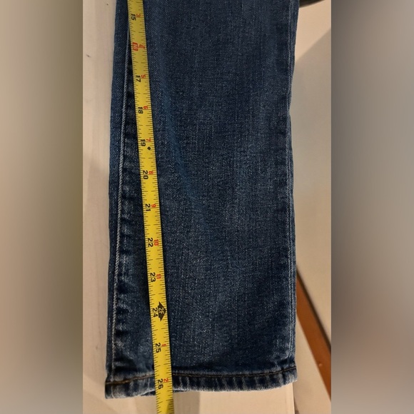 Madewell High Rise Slim Boy Jean in Medium Blue, Size 27 Petite - Picture 10 of 10